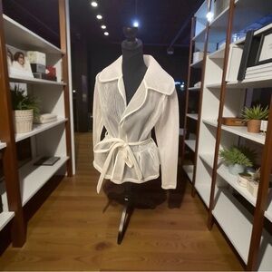Elegant  white Women's Jacket